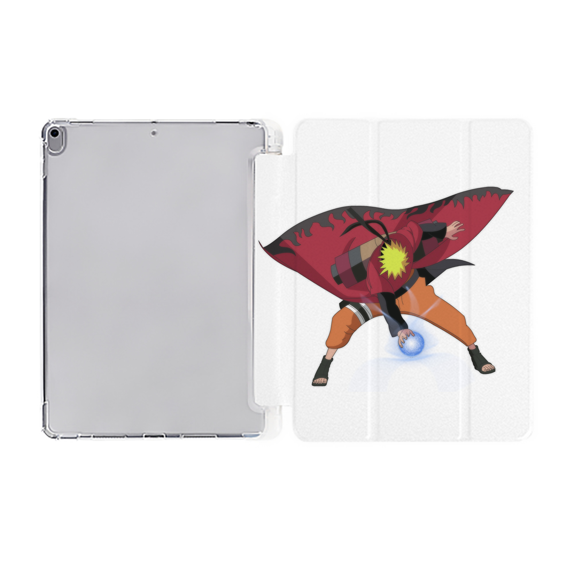 （画像用） NARUTO -ナルト- うずまき ナルト Uzumaki Naruto IPad ケース ペン収納付き 三つ折りスタンド PUレザー×シリコン 対応機種9.5/10.5/10.9インチ